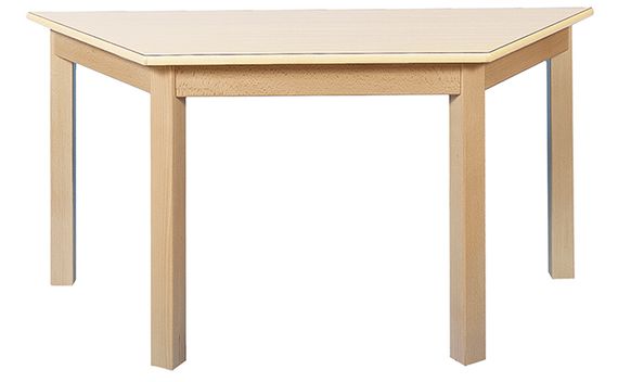 Tisch Trapez 120x60cm. Ahorn hell