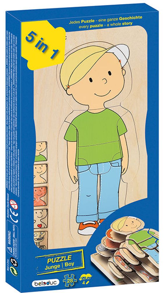 5-Lagenpuzzle Dein Körper, Junge