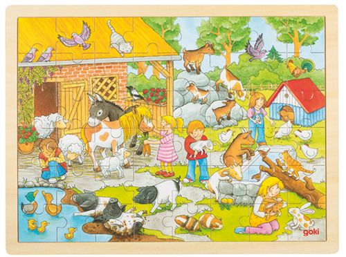Einlegepuzzle Streichelzoo 48 teilig