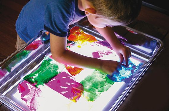 Acrylwanne für Leuchtplatte