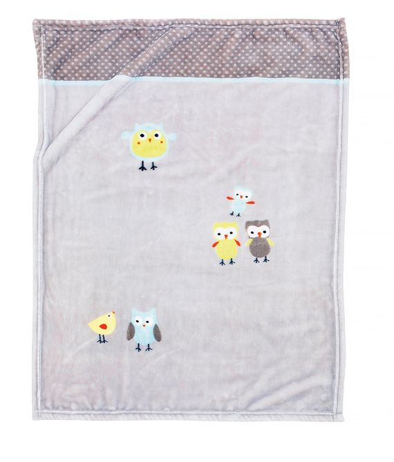Babydecke aus Mikrofaser Birds