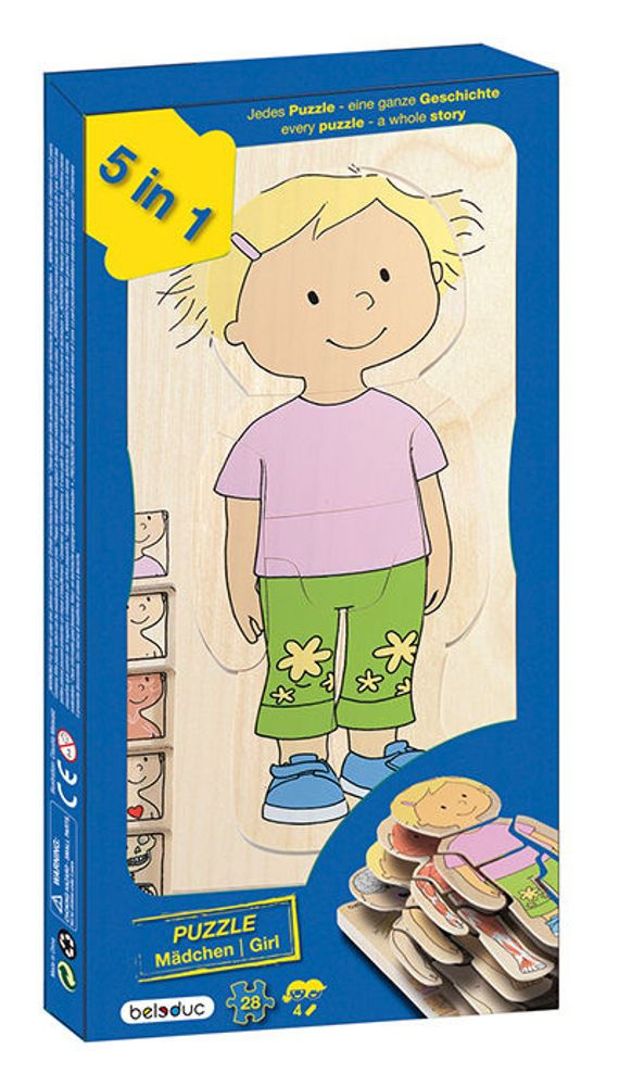 5-Lagenpuzzle Dein Körper, Mädchen