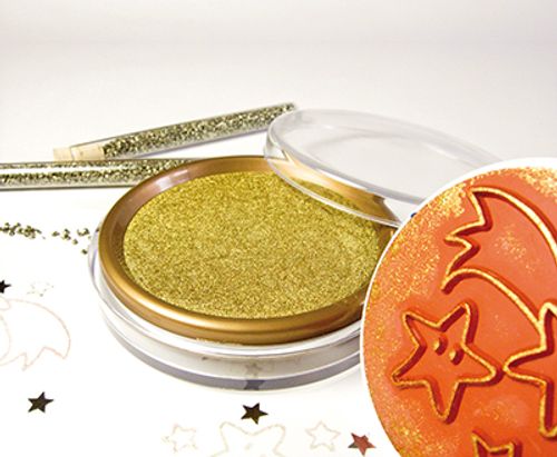 Stempelkissen Gold und Silber