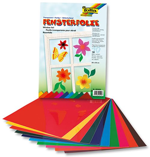Fensterfolie 10 Blatt sortiert