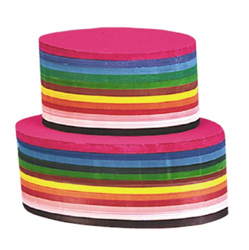 Vouwkartons ovaal 20 cm 12 kleuren