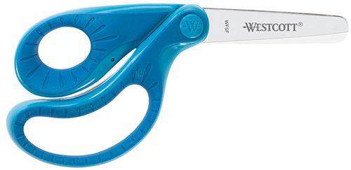 Softgripschaar Ergo Junior BLAUW