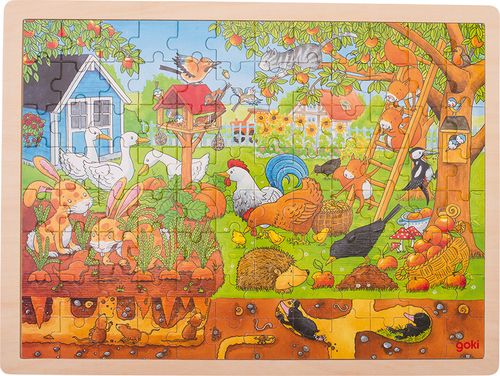 Einlegepuzzle Unser Garten