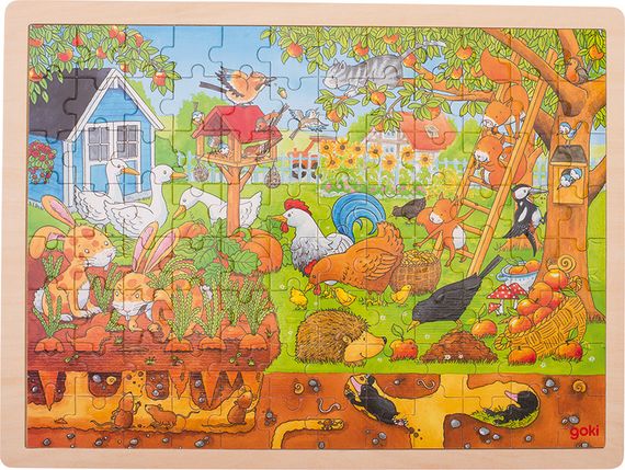 Einlegepuzzle Unser Garten