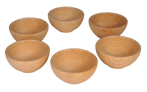 Holzschalen 6-er Set