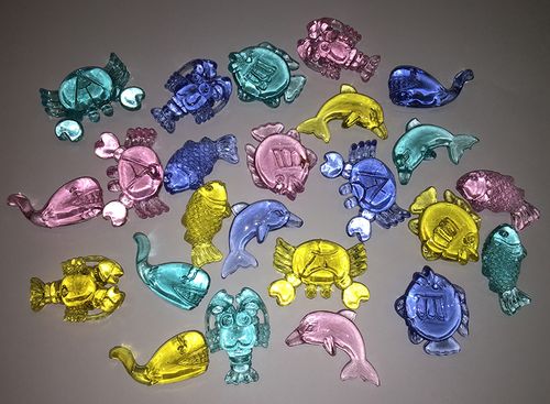 Acrylsteine Meerestiere