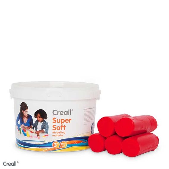 Creall Knete Supersoft rot 1750 Gramm