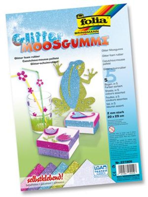 Moosgummi Glitter Ice