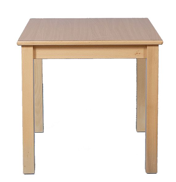 Tafel vierkant 80x80cm.