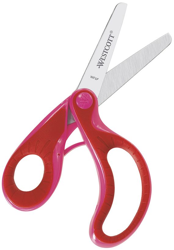 Softgripschaar Ergo Junior ROOD