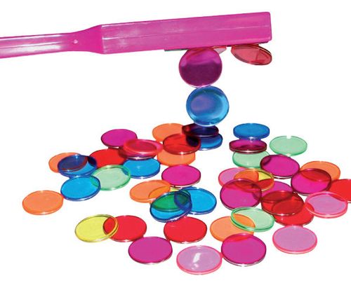 Transparente Chips mit Metallrand
