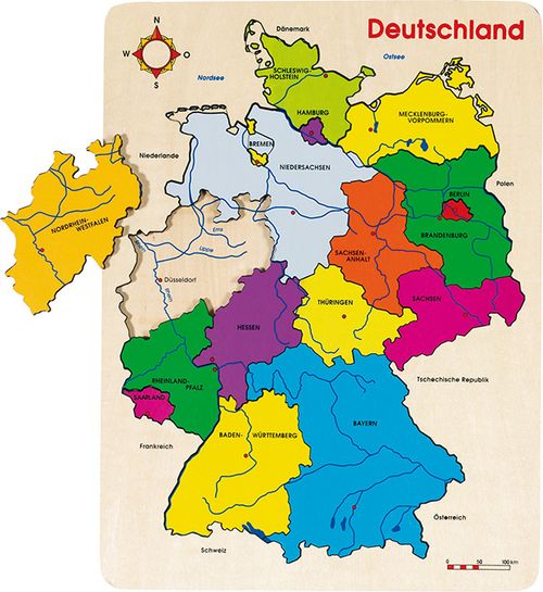 Einlegepuzzle Deutschland