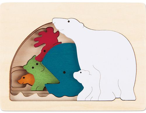 5-Lagenpuzzle Eisbär