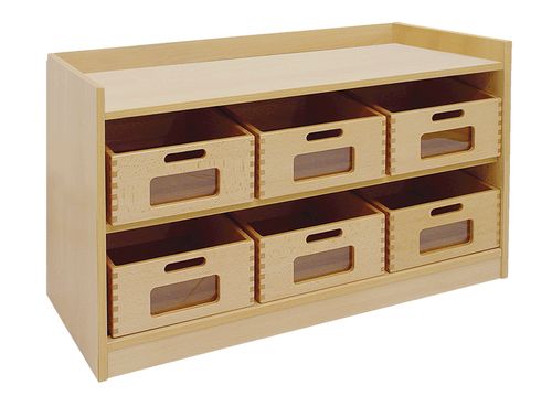 Schrank mit 6 Kästen