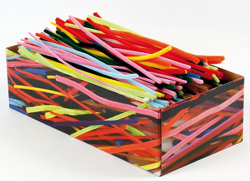 Pfeifenputzer Bunt sortiert in Box