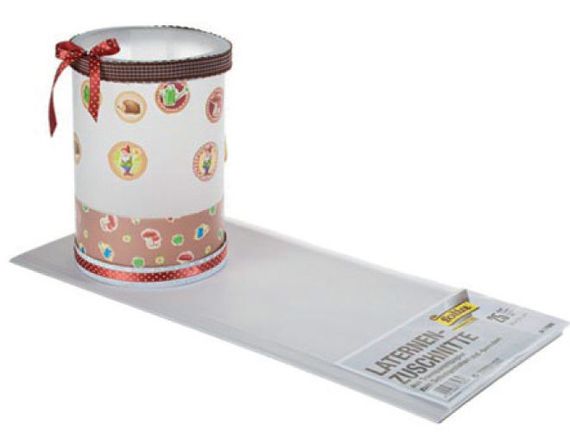 Laternenpapier weiss für kleine Käseschachteln.