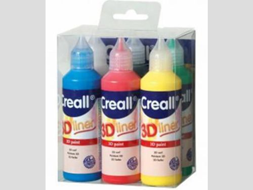 Creall 3-D liner 6 Farben je 80ml.