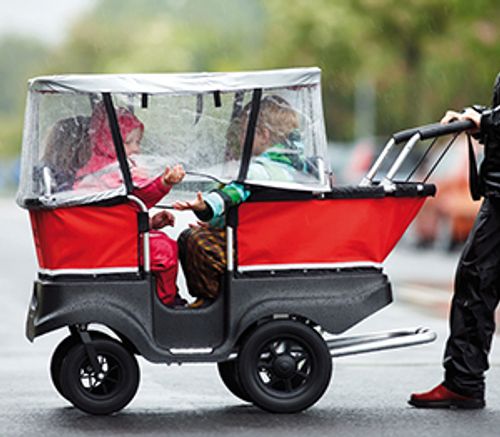 Turtlebus Regenschutz für 4-Sitzer.