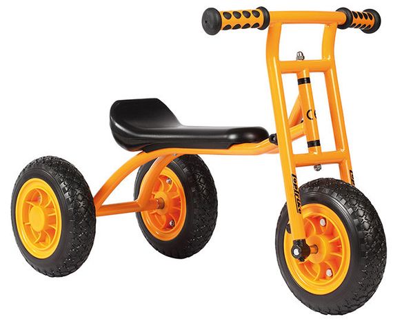 Loopfiets met 2 achterwielen