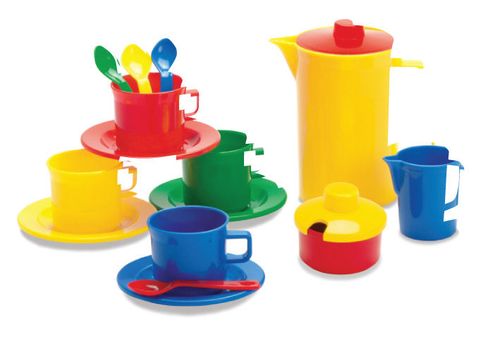 Kaffeeservice Kunststoff 15 teilig