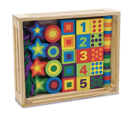 Rijgkralen hout XL