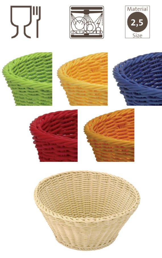 mand rond, beige