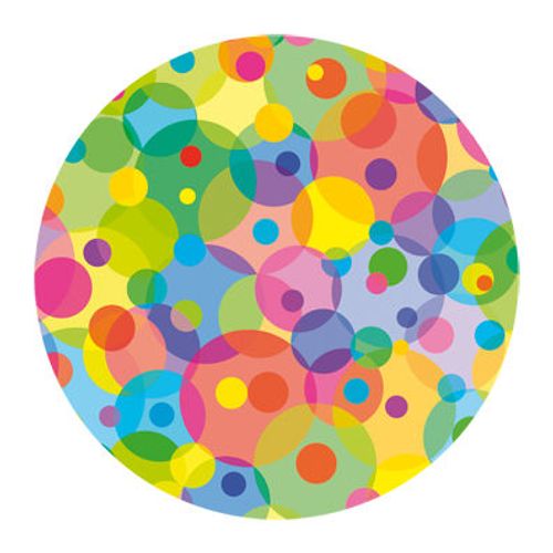 Schijven Multicolor voor lantaarnset rond extra sterk 115 g/m²