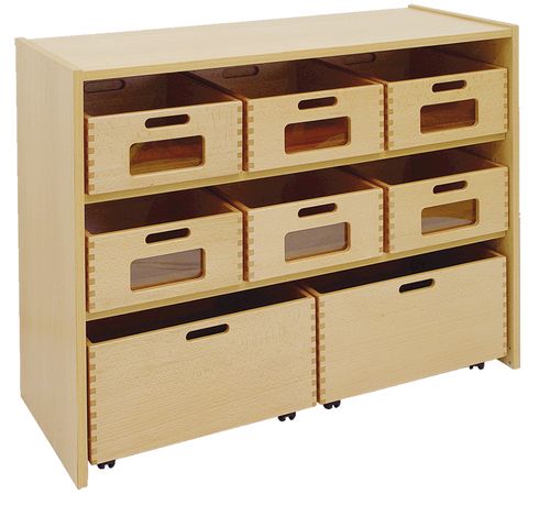 Schrank mit 6 Kästen