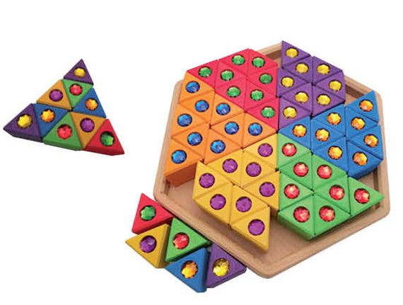 Legespiel Prisma Holz