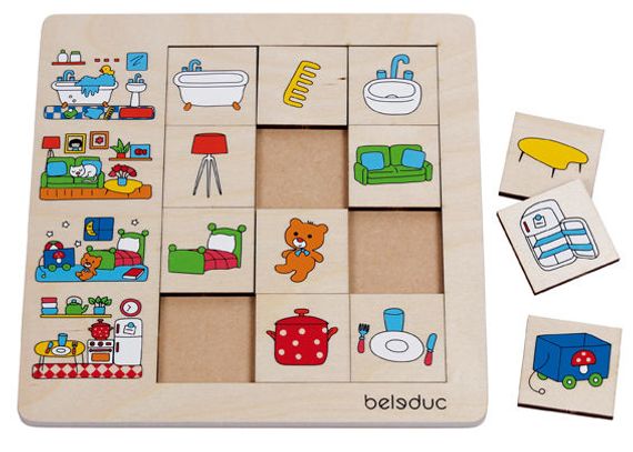 Sortierpuzzle Zuhause