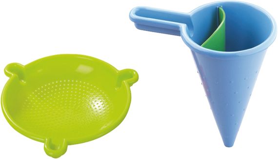 Kleckertüte mit Sieb