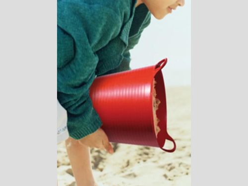Tubtrug emmer 14 ltr. rood