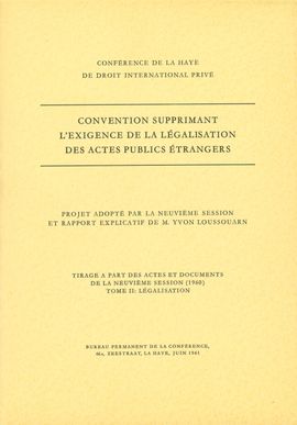 HCCH Explanatory Report on the 1961 HCCH Apostille Convention