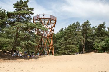 Uitkijktoren De Zandloper op het Kootwijkerzand
