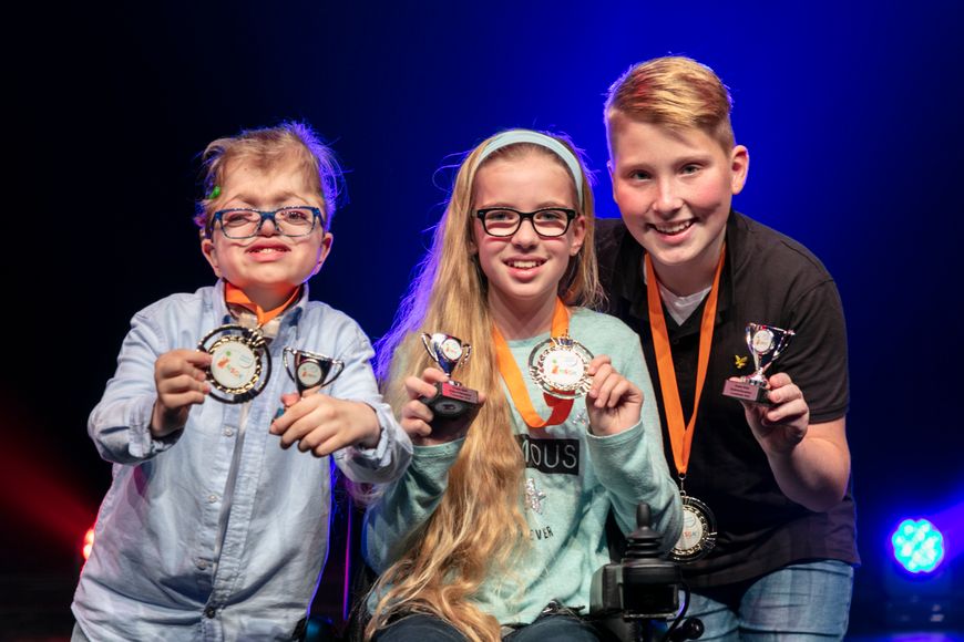 Kinderambassadeurs Robin, Marie Claire en Julian