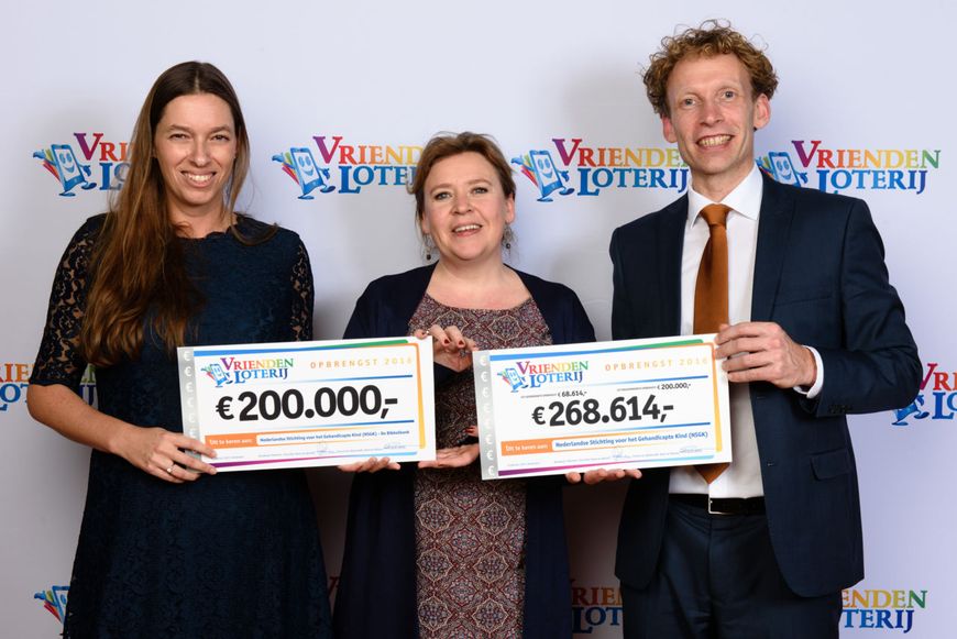 Uitreiking bijdragen van VriendenLoterij tijdens Goed Geld Gala