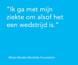 Ik ga met mijn ziekte om alsof het een wedstrijd is