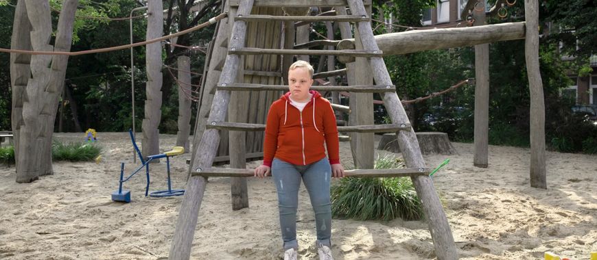 Skip in de speeltuin