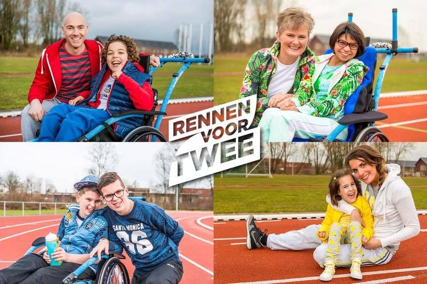 Rennen voor twee de vier teams