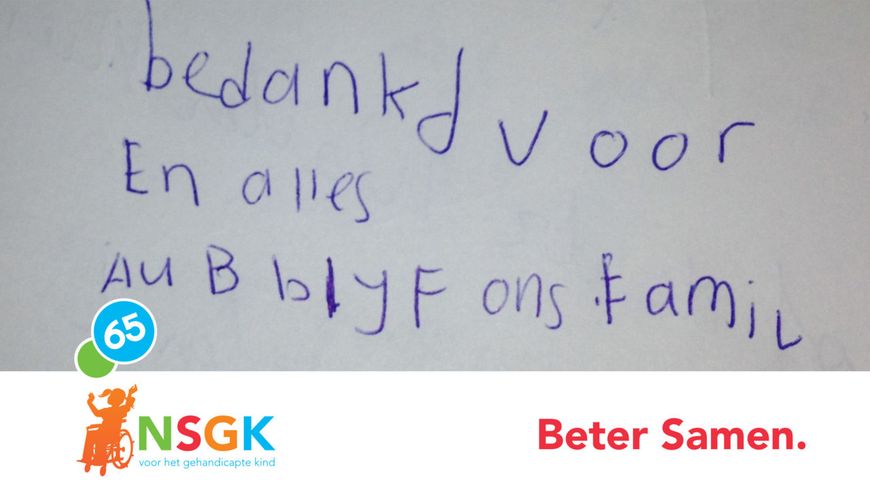 bedankd voor alles au b blijf ons famil