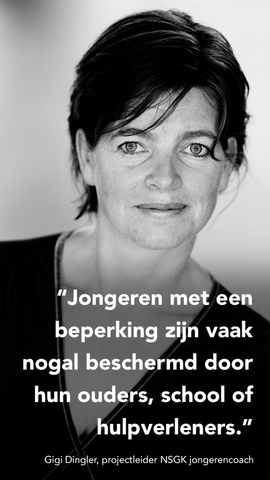 Jongeren met een beperking zijn vaak nogal beschermd door hun ouders, school of hulpverleners