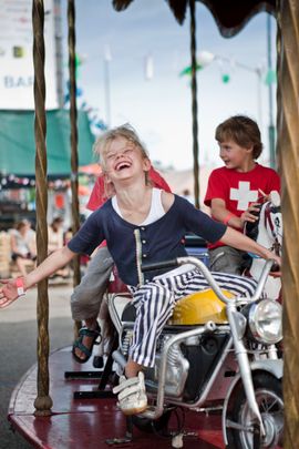 In de draaimolen op Festival 5D