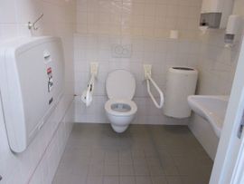 Het invalidentoilet van Museum Buurtspoorweg