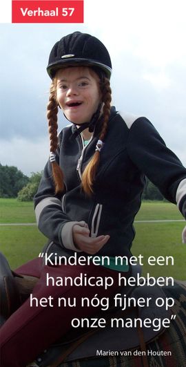 Kinderen met een handicap hebben het nu nog fijner op onze manege