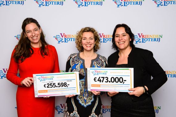 Uitreiking bijdragen van VriendenLoterij tijdens Goed Geld Gala