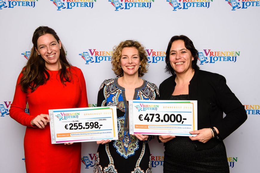Uitreiking bijdragen van VriendenLoterij tijdens Goed Geld Gala